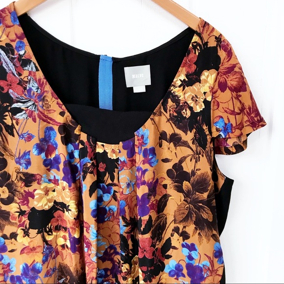 Maeve (Anthro) Pintura Silk Shift Dress - Picture 2 of 4